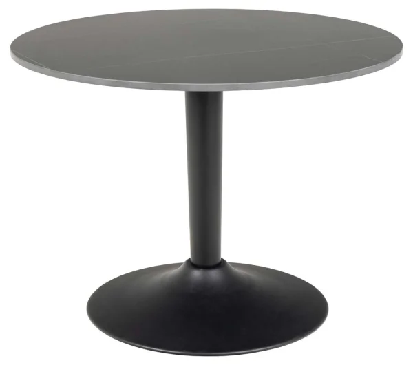 Malta Couchtisch Ø60cm Keramik schwarz.
