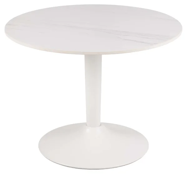 Malta Couchtisch Ø60cm Keramik weiß.