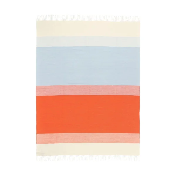Marimekko Hennika Decke 120x180 cm Orange-weiß-Light blue