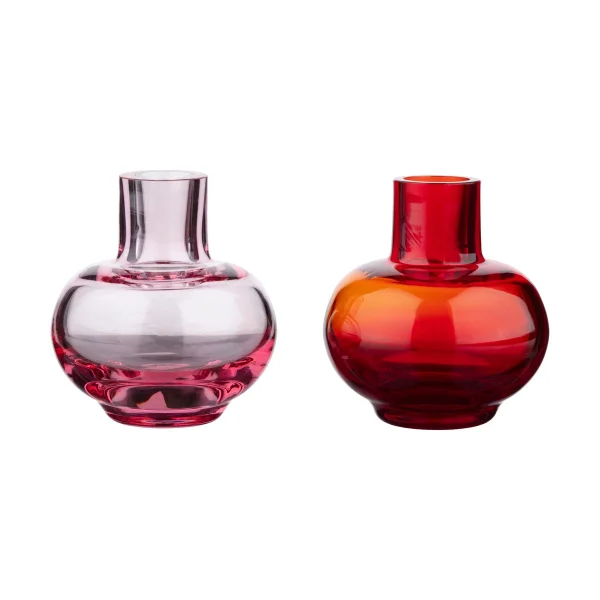 Marimekko Mini Vase im 2-teiligem Set Ruby red-pink