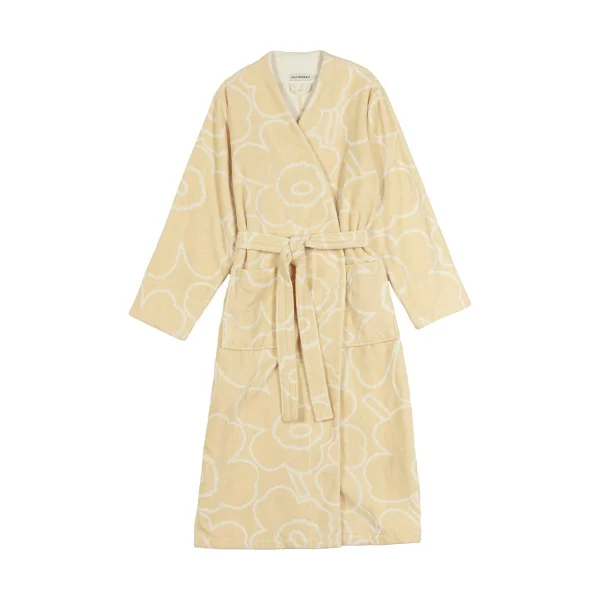 Marimekko Piirto Unikko Bademantel beige M