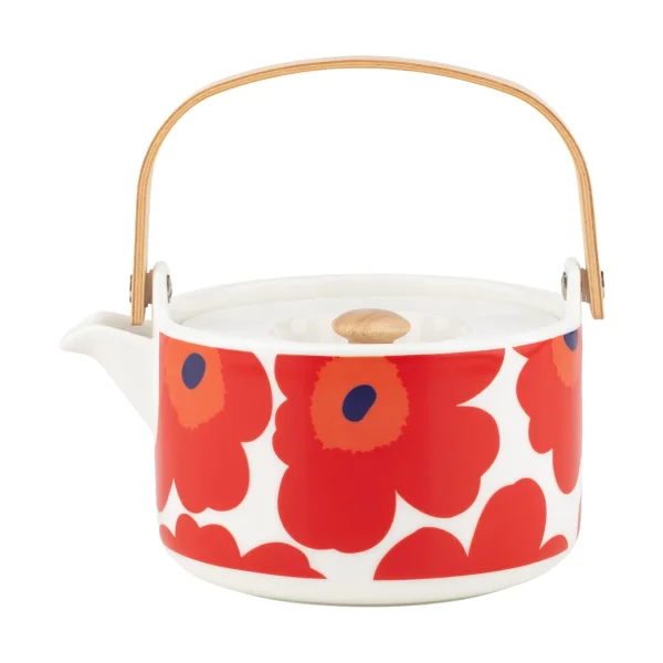 Marimekko Unikko Teekanne 0,7 l White-red-blue