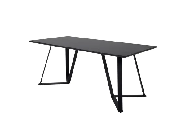Marina Esstisch 90x180cm schwarz.