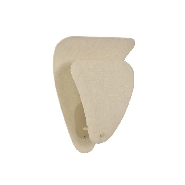 MARKET SET - Coquillage Wandlampe cremefarben 33 cm Leinen