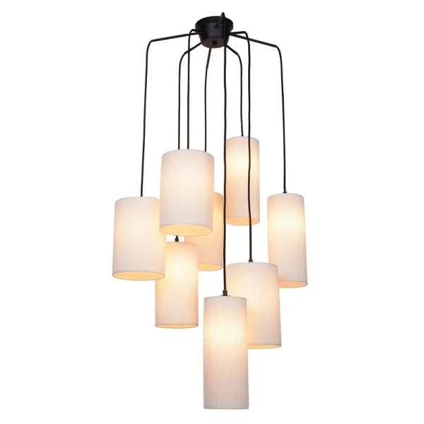 MARKET SET - Cosiness Pendellampe achtflammig rund