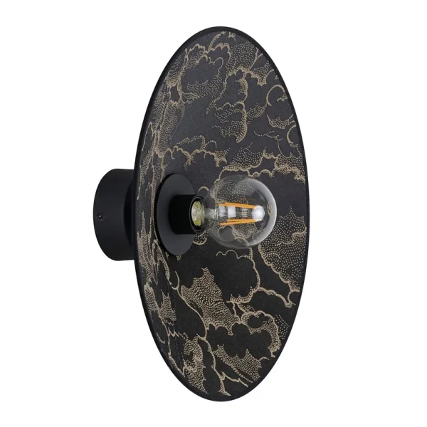 MARKET SET - Gatsby Wandleuchte kumo schwarz Ø 40cm