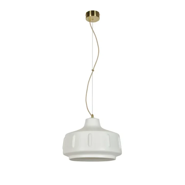 MARKET SET - Jimmy Hängelampe Ø 38 cm, weiß, Keramik