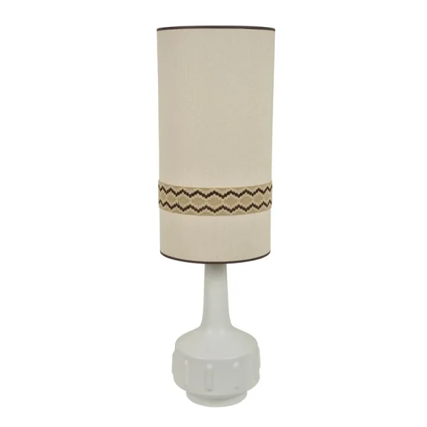 MARKET SET - Jimmy Stehlampe weiß/beige Borte 121 cm
