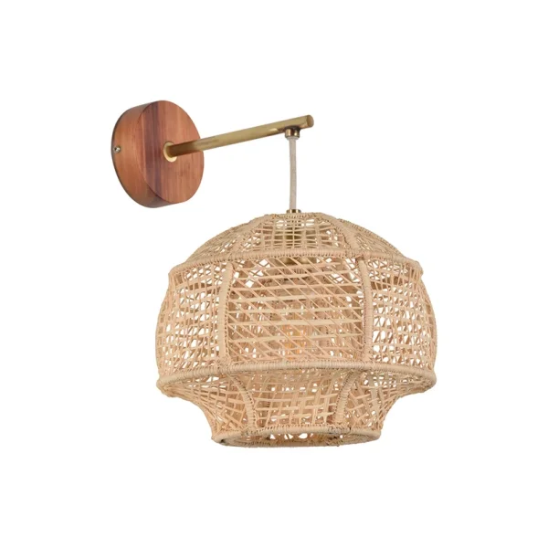 MARKET SET - Odyssée Wandleuchte Palmfaser Ø28cm