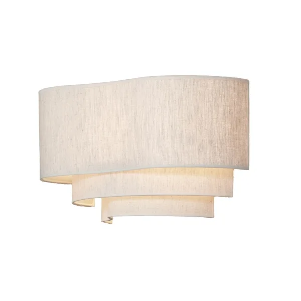 MARKET SET - Pebble Textil-Wandlampe, creme