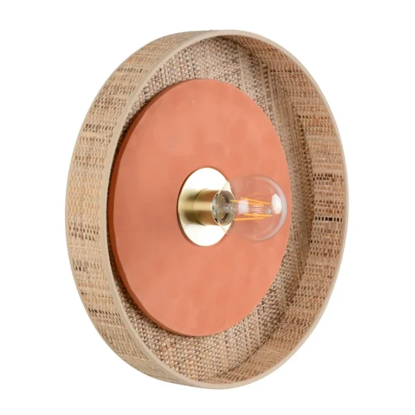 MARKET SET - Portinatx Wandleuchte terracotta, Ø40cm