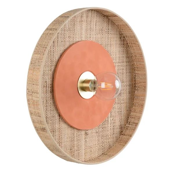 MARKET SET - Portinatx Wandleuchte terracotta, Ø50cm