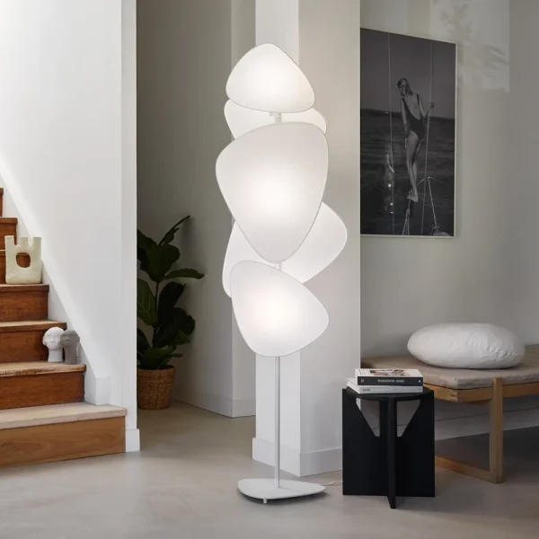 MARKET SET - Screen Stehlampe Papier weiß Höhe 179 cm