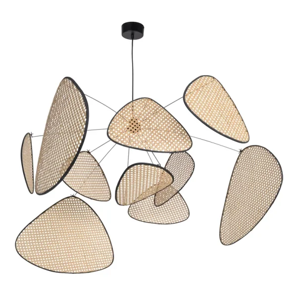 MARKET SET - Screen XL Hängeleuchte, 60 cm, natur, Rattan