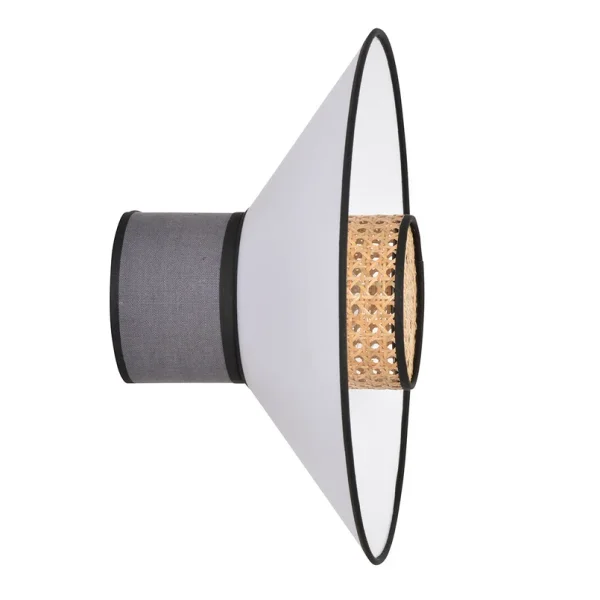 MARKET SET - Singapour Wandleuchte, anthrazit/weiß