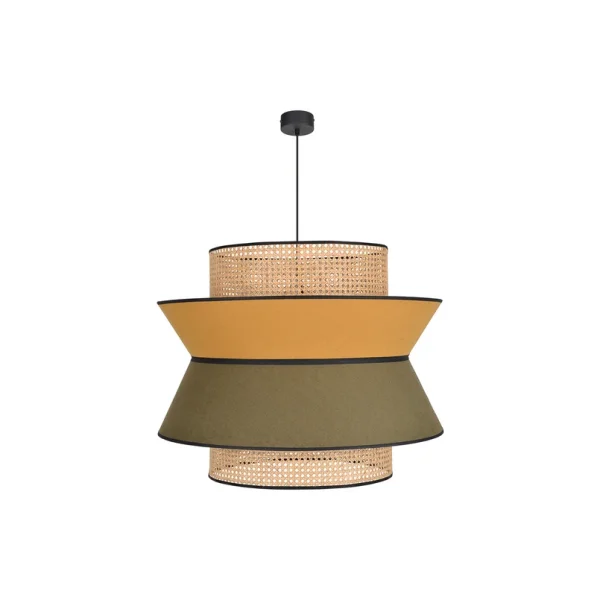 MARKET SET - Singapour XXL Hängeleuchte khaki/curry