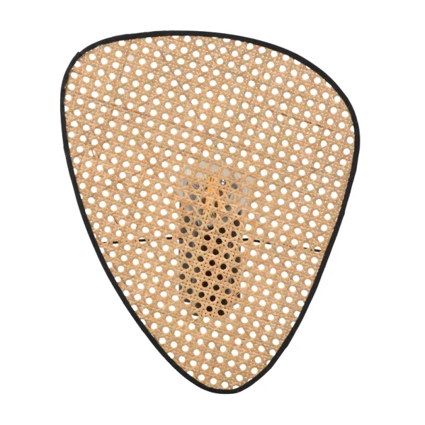 MARKET SET - Wandleuchte Screen, 42 cm hoch, natur, Rattan