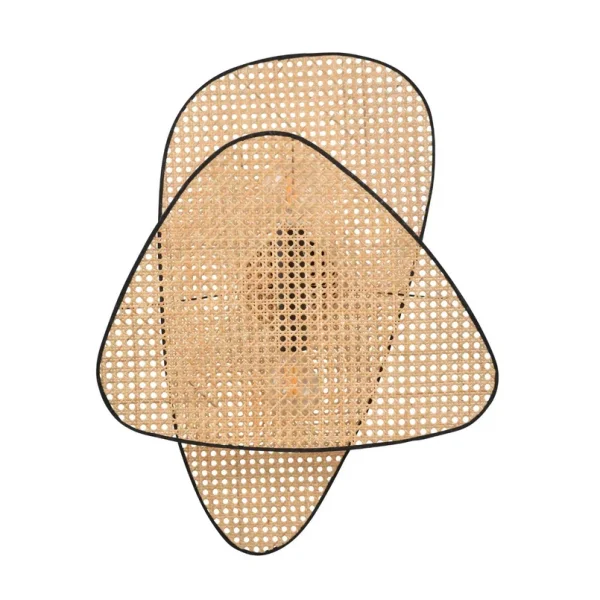 MARKET SET - Wandleuchte Screen, 77 cm hoch, natur, Rattan