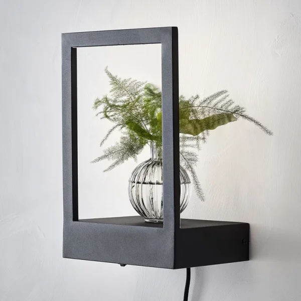 Markslöjd - Pablo LED-Wandlampe, schwarz, Stecker, Schalter