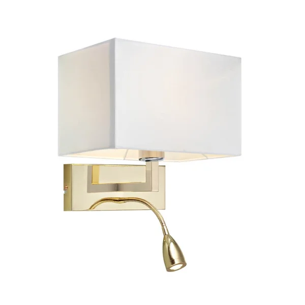 Markslöjd - Savoy 2 Wandleuchte Brass/White