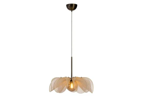 Markslöjd - Styrka Hängelampe Ø63 Beige/Antique Brass/Amber