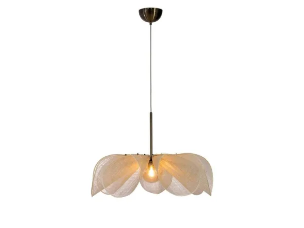 Markslöjd - Styrka Hängelampe Ø75 Beige/Antique Brass/Amber