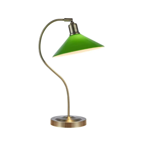 Markslöjd - Vela Tischleuchte Antique Brass/Green