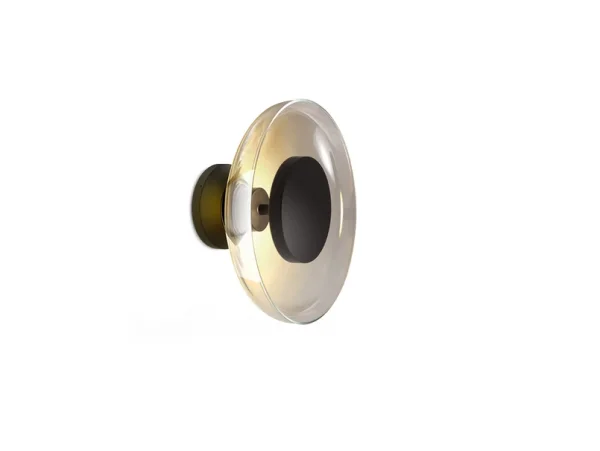 Marset - Aura Plus Wandleuchte w/Canopy Transparent Smoked