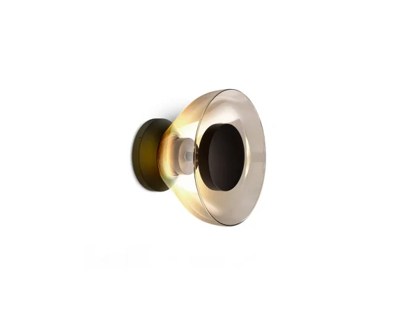 Marset - Aura Wandleuchte w/Canopy Transparent Smoked