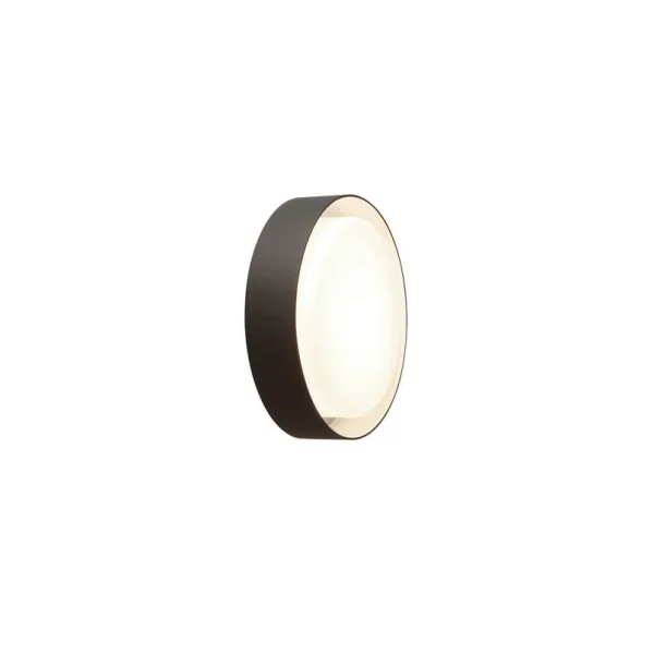 MARSET - Plaff-On Wandleuchte/Deckenleuchte, IP54, schwarz