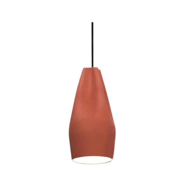 MARSET - Pleat Box 13 Pendelleuchte E27 Terracotta/Weiß