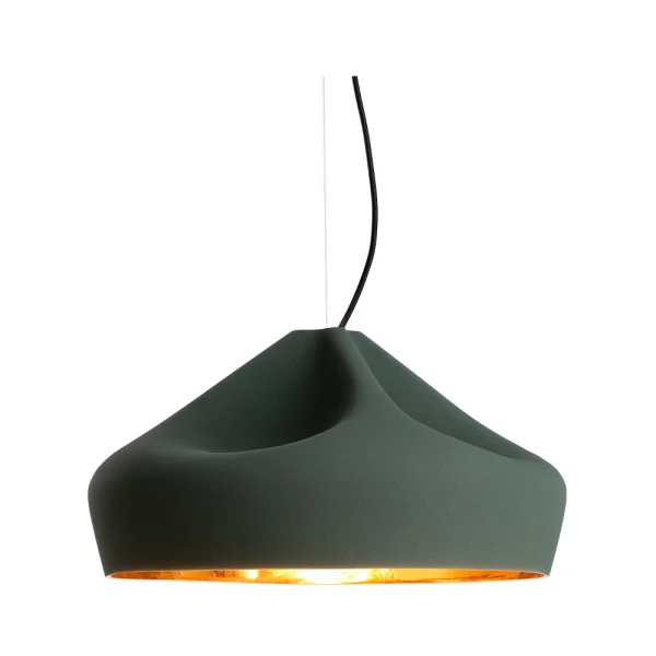 MARSET - Pleat Box 47 LED Pendelleuchte Dunkelheit Grün/Gold