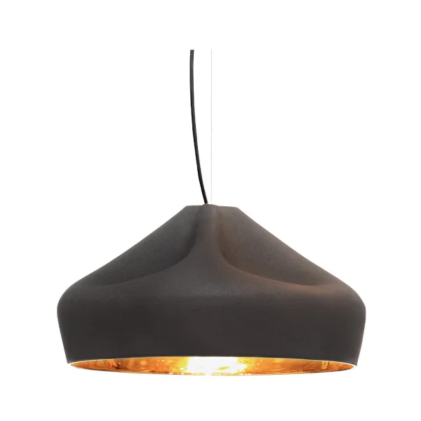 MARSET - Pleat Box 47 LED Pendelleuchte Schwarz/Gold