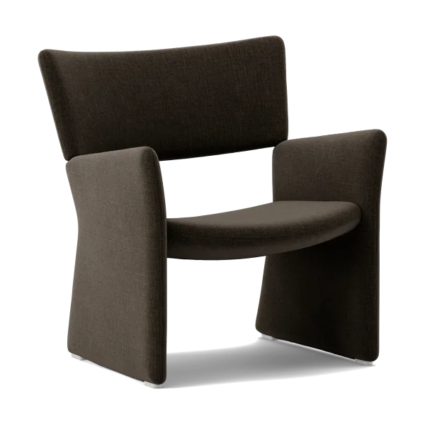 Massproductions Crown Easy Chair Sessel Linara 90 Espresso