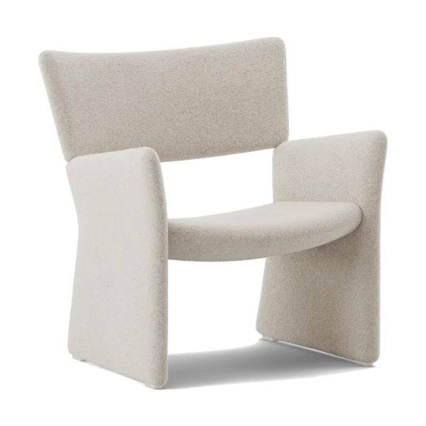 Massproductions Crown Easy Chair Sessel Spiral 21 Chalk