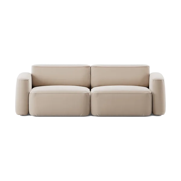 Massproductions Patch 2,5-Sitzer Sofa Atlantis 52 Alabaster