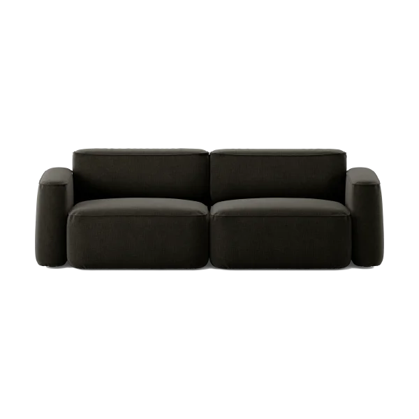 Massproductions Patch 2,5-Sitzer Sofa Linara 90 Espresso
