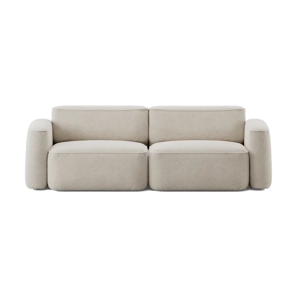 Massproductions Patch 2,5-Sitzer Sofa Spiral 21 Chalk