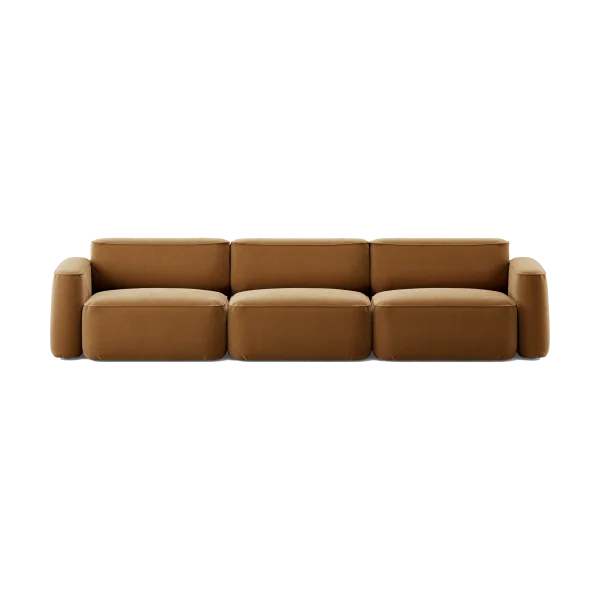 Massproductions Patch 3-Sitzer Sofa Atlantis 91 Cumin
