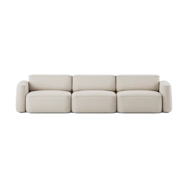 Massproductions Patch 3-Sitzer Sofa Linara 05 Porridge