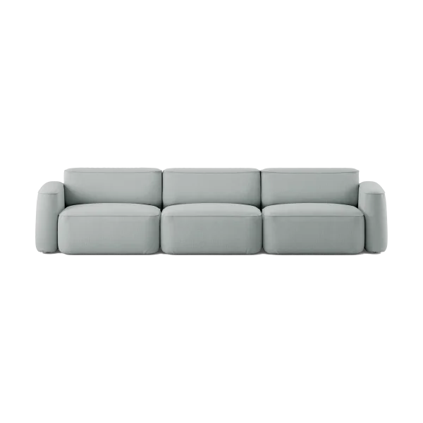 Massproductions Patch 3-Sitzer Sofa Linara 253 Swedish Grey