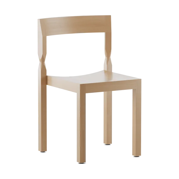 Massproductions Woodwerk Stuhl Natural beech