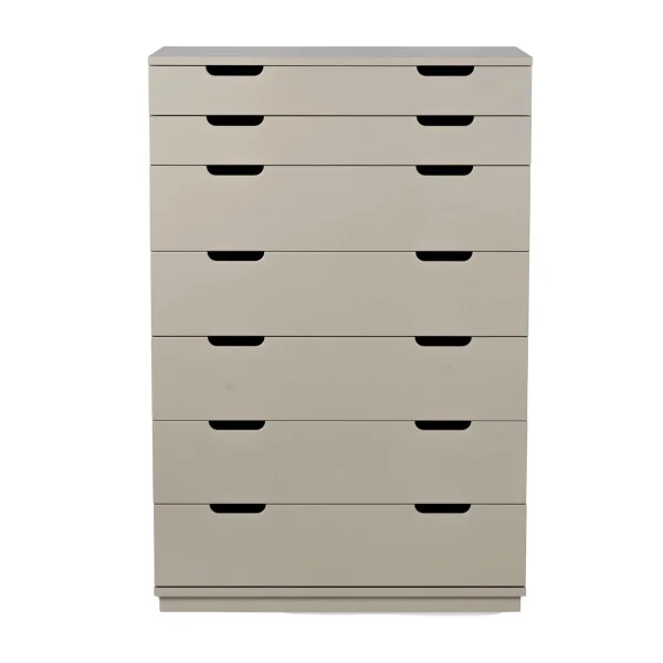 Mavis Aoko Kommode 7 Schubladen Beige