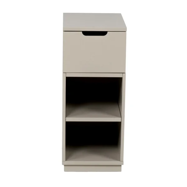 Mavis Aoko Nachttisch 72 cm 1 Schublade Beige