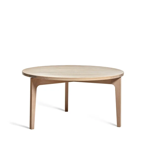 Mavis Höllviken Beistelltisch Ø80 cm Eiche Weißpigment