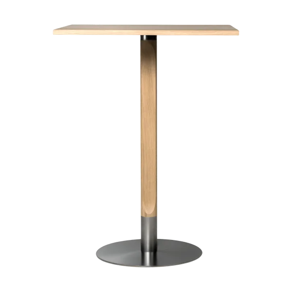 Mavis Rod Barbord 70x70 cm Weißpigmentierte matte lackierte Eiche