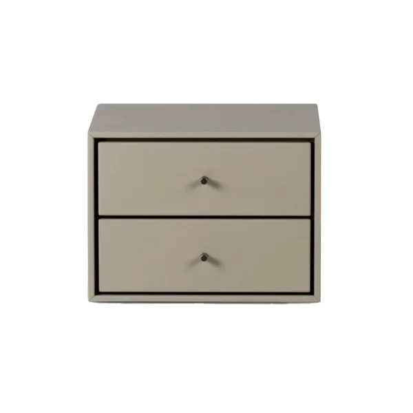 Mavis Volt Nachttisch wandhängend Beige-Edelstahl