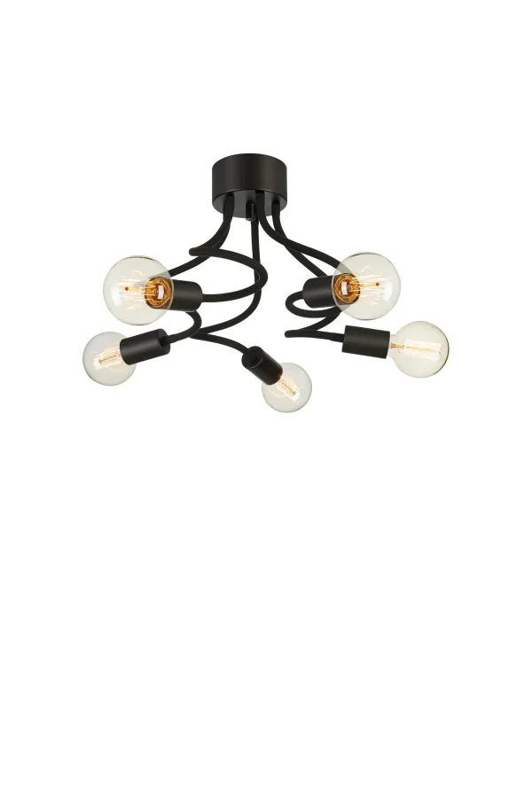 Medusa Deckenlampe Schwarz 5 Lampen