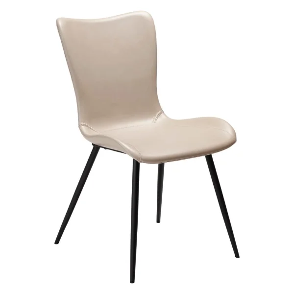 Medusa Esszimmerstuhl PU-Kunstleder hellgrau.