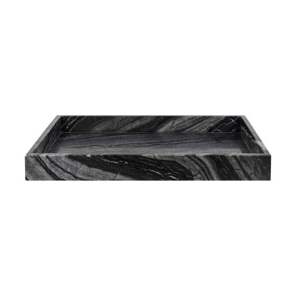 Mette Ditmer Marble Dekorationstablett large 30x40 cm Black-Grey